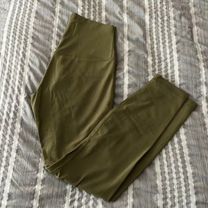 LULULEMON ALIGN LEGGINGS OLIVE GREEN